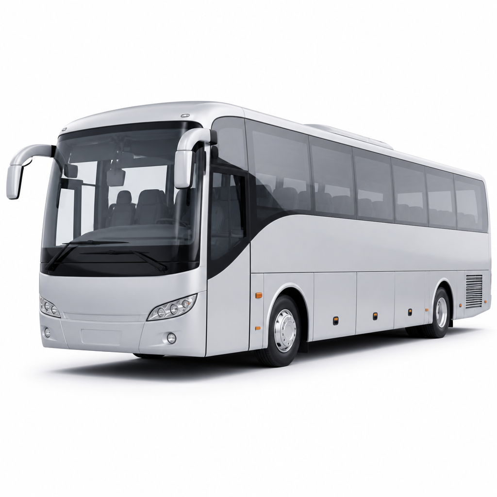 Pullman 60-seat bus or similar